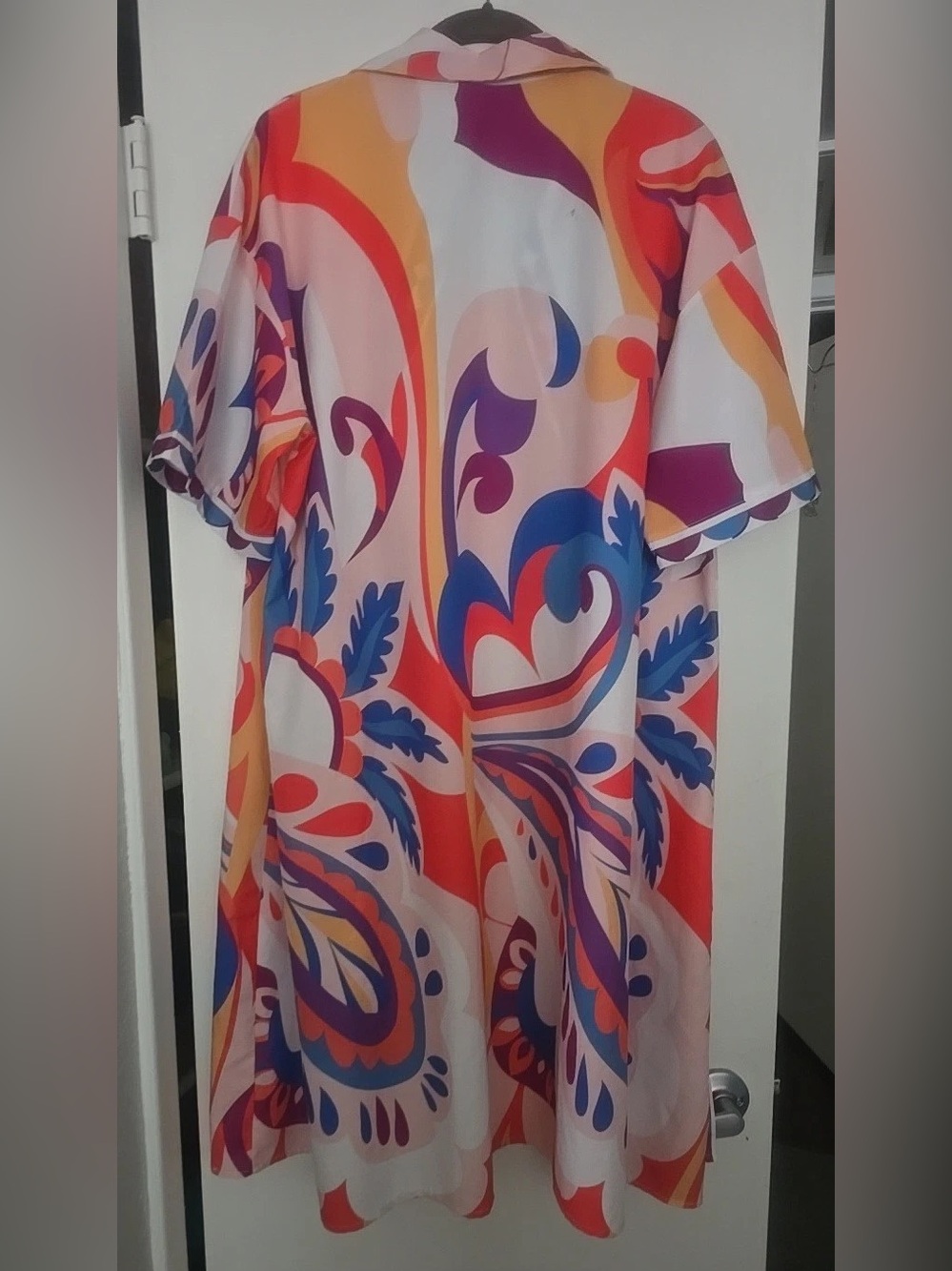 Vibrant Multicolor Floral Print Women’s Dress